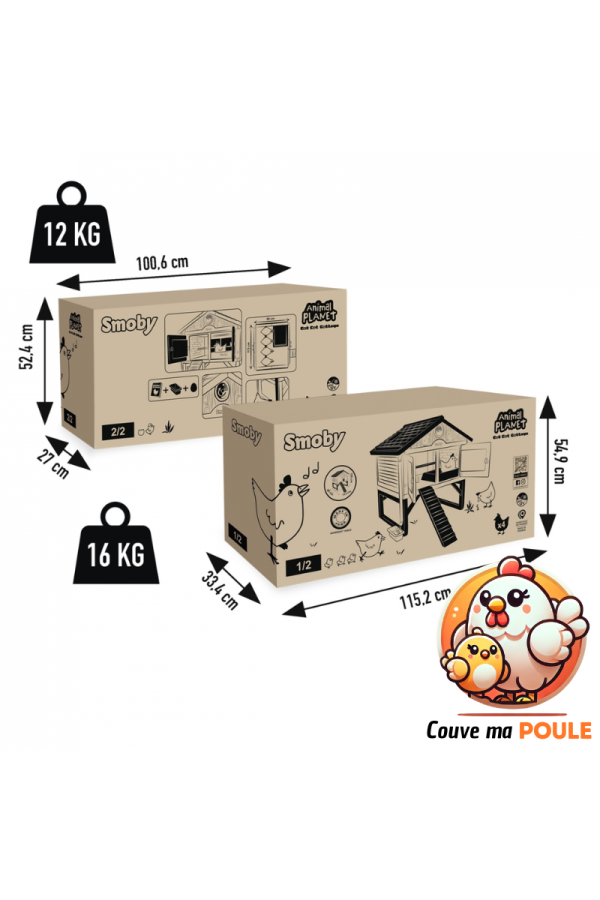 Poulailler Smoby 3 à 5 Poules - Edition 2025