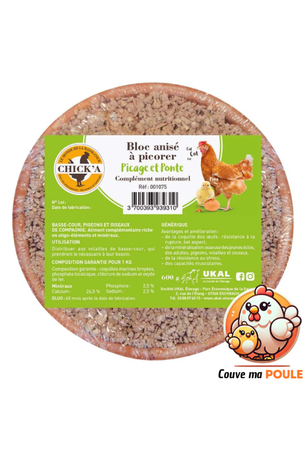 Bloc à Picorer - 600 Grammes