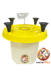 Abreuvoir Siphon 5L avec Poignée, Pieds et Bouchon